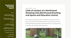 Desktop Screenshot of northwoodshootingsports.com