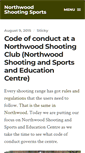 Mobile Screenshot of northwoodshootingsports.com