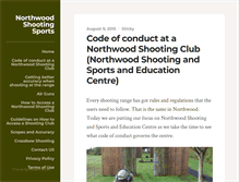 Tablet Screenshot of northwoodshootingsports.com